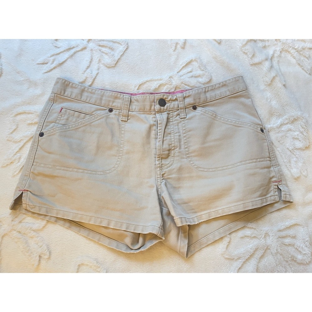 Abercrombie & Fitch Women's Shorts size 6 Khaki Y2k